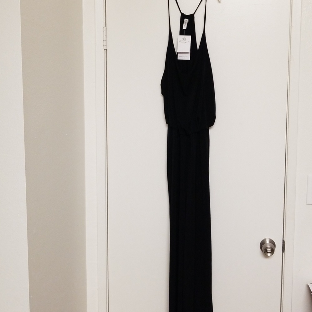Black wide leg jumpsuit from Curve Girl boutique